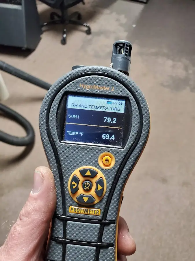 Moisture meter humidity assessment for Fire & Smoke Damage Restoration in Marshfield